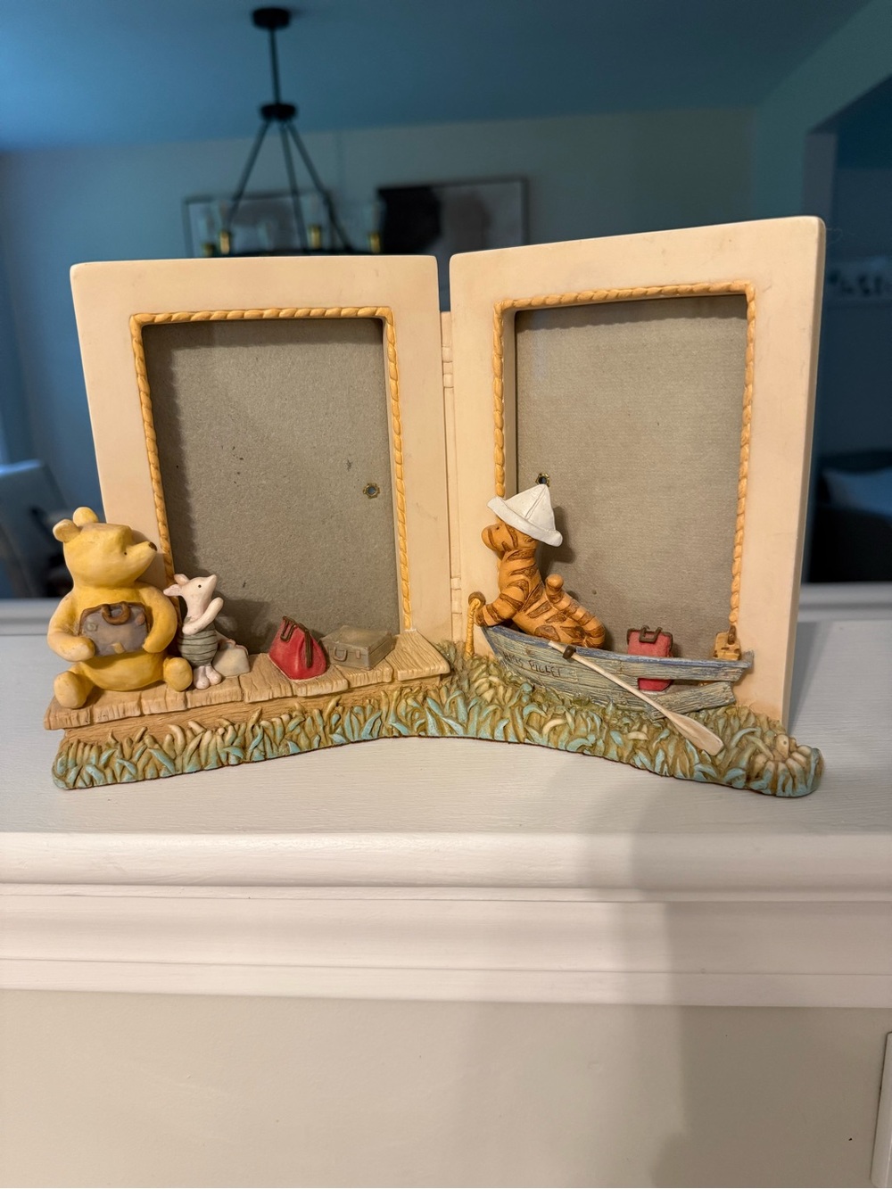Rare Disney Classic Pooh Double Picture Frame Michael & Company